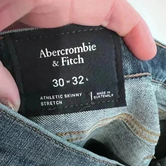 Abercrombie and Fitch- Athletic Skinny Stretch Denim Jeans- Size 30 - Picture 2 of 4